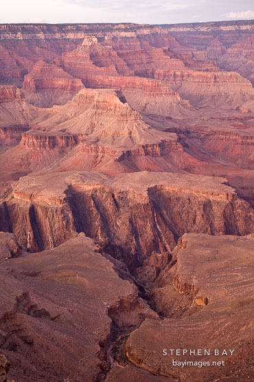 Detail of the canyon floor. Grand Canyon NP, Arizona.