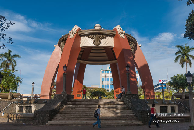 Gazebo donated by Nicaraguan dictator Anastasio Somoza. Parque Central. San Jose, Costa Rica