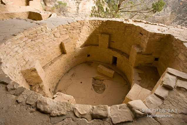 Kiva in Balcony House. Mesa Verde NP, Colorado.