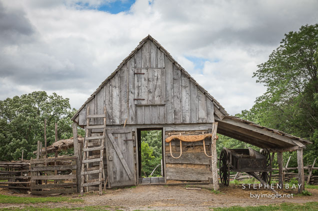 Small pioneer barn.