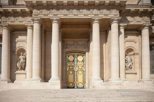 Doors to Les Invalides. Paris, France.