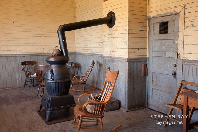 Heating stove. Detention center, Angel Island.