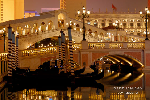 Canals at the Venetian. Las Vegas, Nevada, USA.