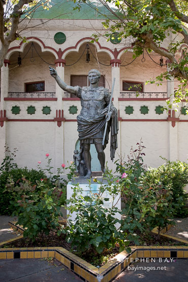 Caesar Augustus statue at the Rosicrucian Egyptian Museum. San Jose, California.