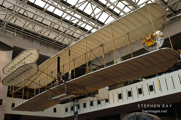 Wright brother's airplane at the Smithsonian Air and Space Museum. Washington, D.C.