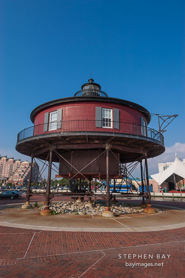 Seven Foot Knoll Lighthouse. Baltimore, Maryland, USA.