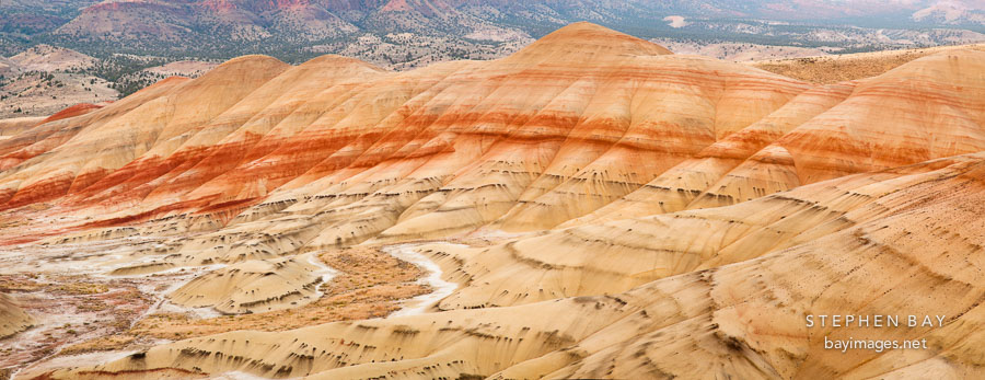 Panorama of the Painted Hills. John Day Fossil Beds, Oregon.