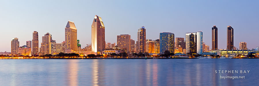 San Diego skyline.