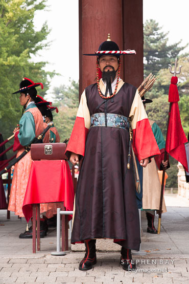 Captain of the guard at Deoksu Palace in Seoul, South Korea.