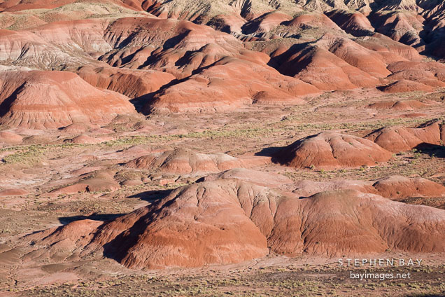 Red hills in the Painted Desert. Petrified Forest NP, Arizona.
