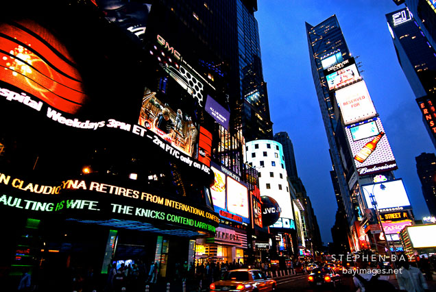 Time Square at night. New York City, New York, USA.