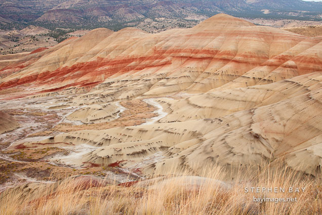 Painted Hills from the overlook trail. John Day Fossil Beds, Oregon.