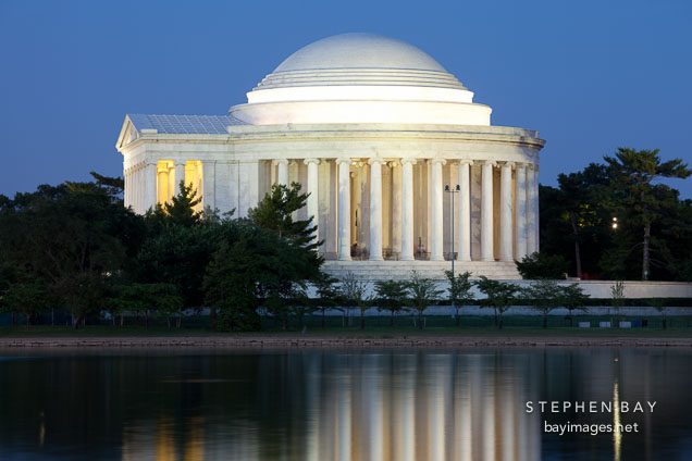 Jefferson Memorial at night. Washington, D.C.
