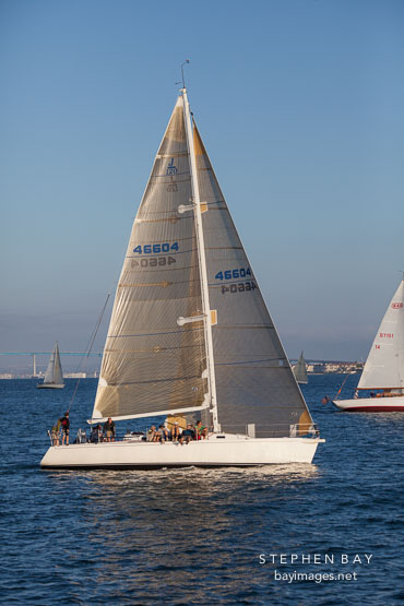 Sail boat in the San Diego bay.