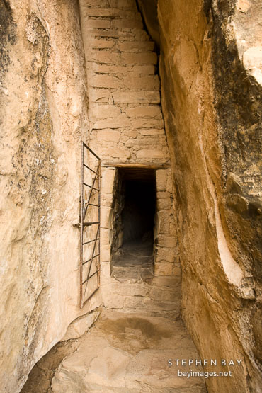 Southern entrance to Balcony House. Mesa Verde NP, Colorado.
