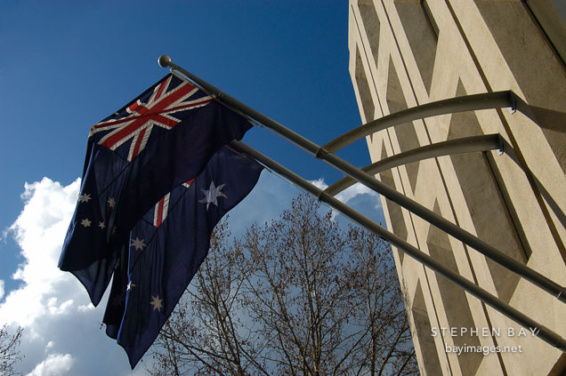 Flags. Melbourne, Australia.
