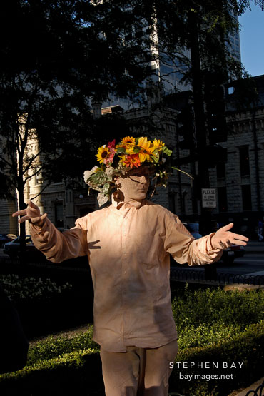 Street performer. Chicago, Illinois, USA.