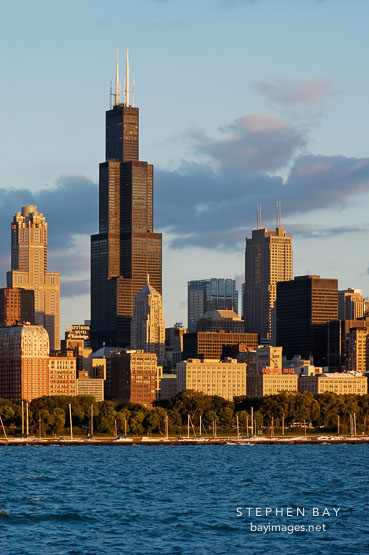 Chicago waterfront. Chicago, Illinois, USA.