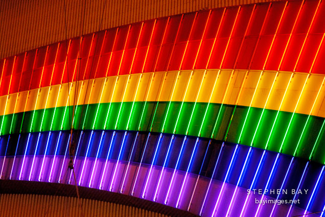 Neon rainbow. Las Vegas, Nevada, USA.