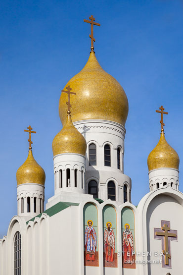 Russian orthodox Holy Virgin Cathedral. San Francisco, California.