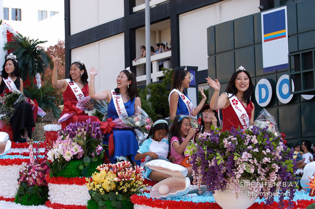 Japanese princess. Cherry blossom festival grand parade. Japantown, San Francisco, California, USA.