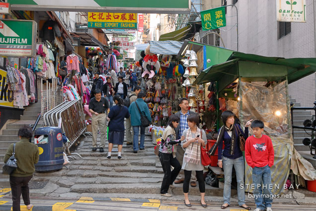 People on Pottinger Street. Hong Kong