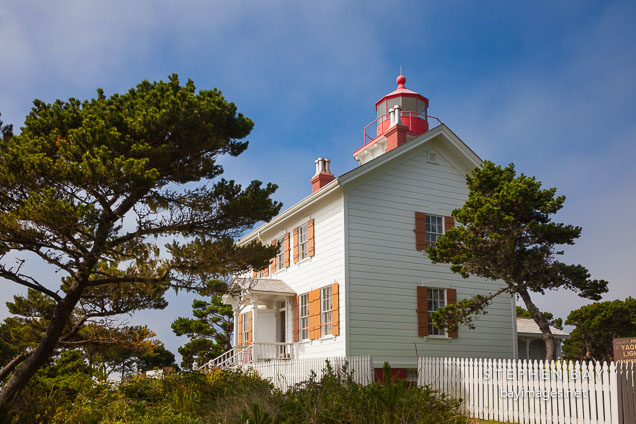 Yaquina Bay lighthouse. Newport, Oregon.