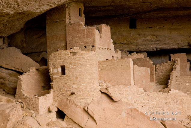 Cliff Palace rooms. Mesa Verde NP, Colorado.