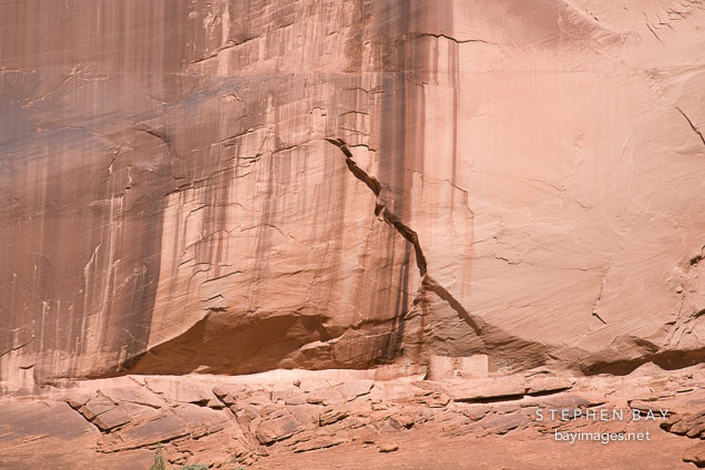 Canyon del Muerto has many small ruins. Canyon de Chelly NM, Arizona.