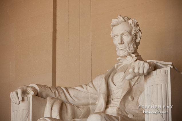 Sculpture of Lincoln. Lincoln Memorial, Washington, D.C.