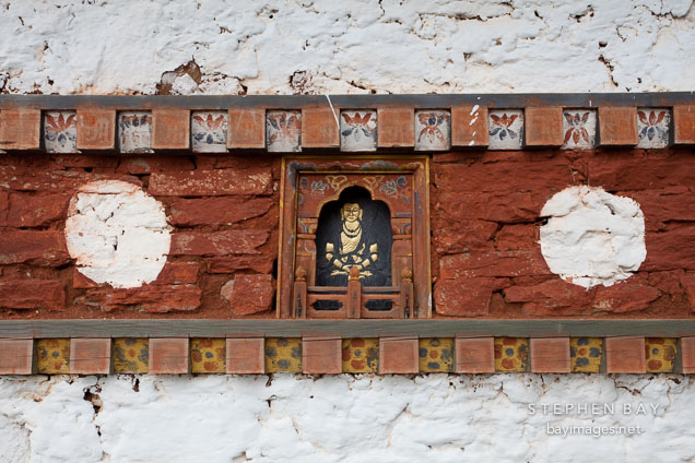 Detail of one of the Druk Wangyal chortens. Dochu La, Bhutan.