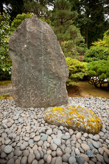 Rock at the Portland Japanese Garden.