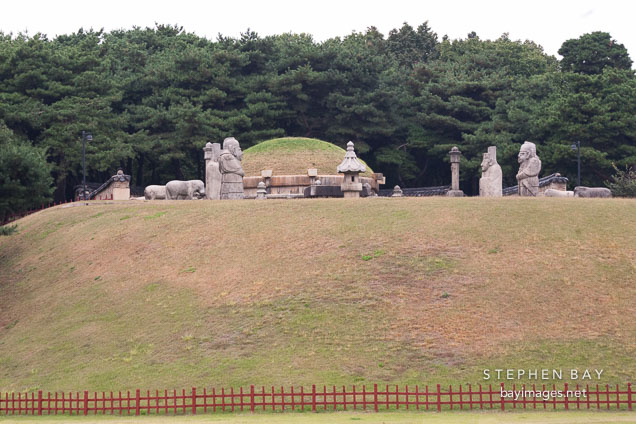 Seolleung is the site of King Seongjong's tomb in Seoul, South Korea. King Seongjong ruled from 1469 to 1494. He was the ninth king of the Joseon Dynasty.
