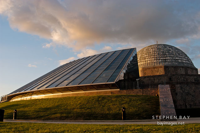 Adler Planetarium at sunrise. Chicago, Illinois, USA.