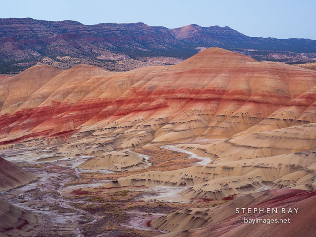 Twilight at the Painted Hills. John Day Fossil Beds, Oregon.
