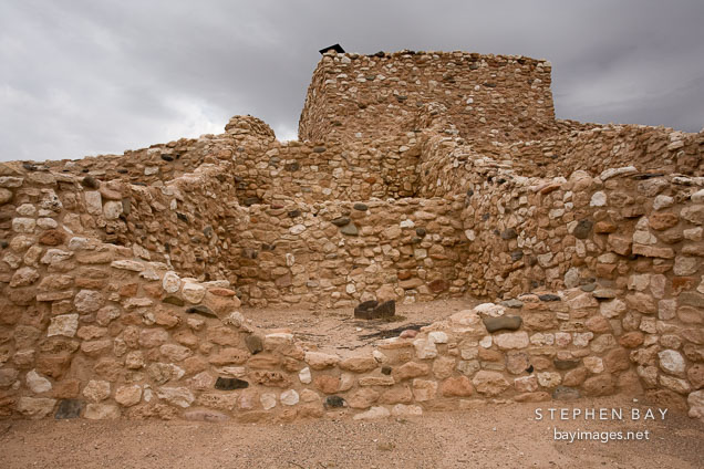 Remnants of Sinagua village. Tuzigoot National Monument, Arizona, USA.