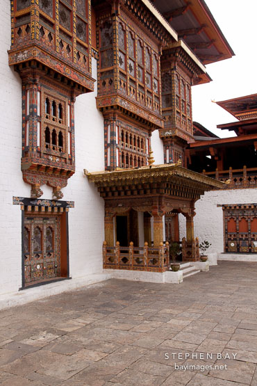 Remains of the Shabdrung are housed in Machey Lhakhang in Punakha Dzong. Punakha, Bhutan.