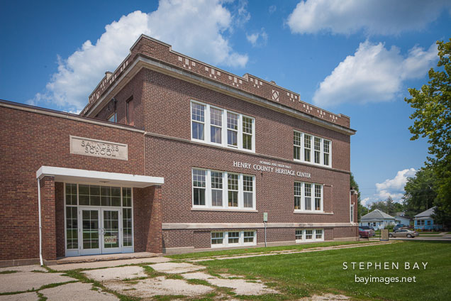 The Saunders school now serves as the Henry County Heritage Center. Mount Pleasant, Iowa