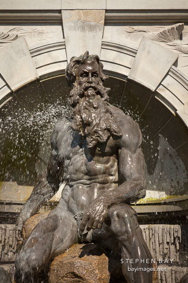 Statue of Neptune. The Court of the Neptune fountain, Washington, D.C.