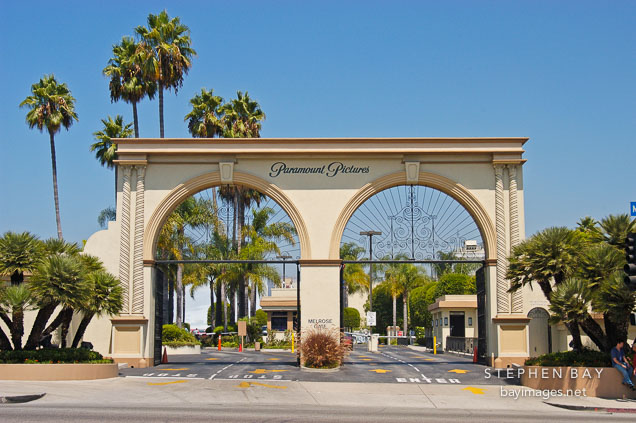 Paramount Studios gate. Los Angeles, California, USA