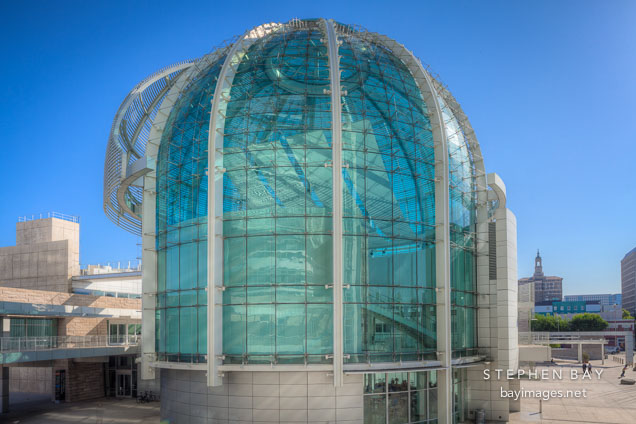 Glass dome at San Jose City Hall.