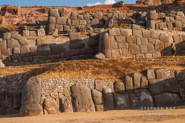 The stone walls at Sacsayhuaman may have been used as a fortress.