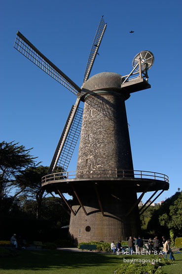Dutch Windmill in Golden Gate Park. San Francisco, California, USA.