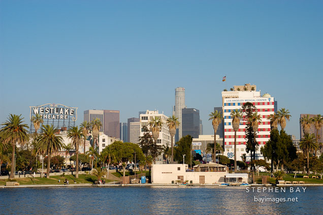 MacArthur Park, afternoon. Los Angeles, California, USA.