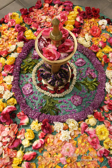 Rangoli (Traditional indian art). Conservatory of Flowers. Golden Gate Park, San Francisco, California, USA.