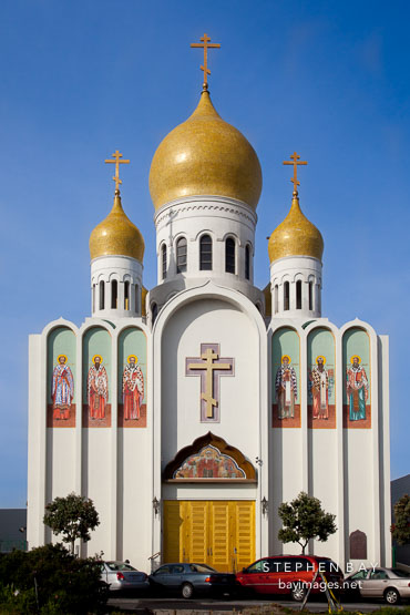 Russian orthodox Cathedral. San Francisco, California.