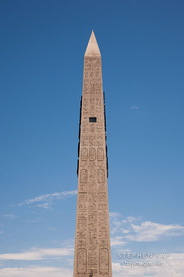 Obelisk at the Luxor. Las Vegas, Nevada.
