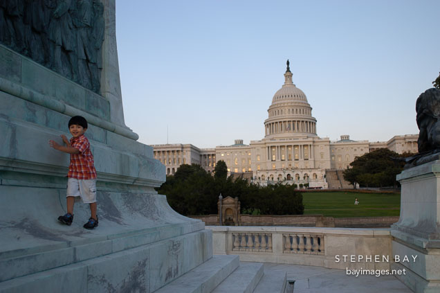 Ulysses S. Grant Memorial and U.S. Capitol. Washington, D.C.