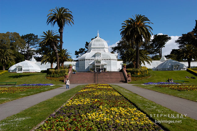 Conservatory of Flowers. Golden Gate Park, San Francisco, California, USA.