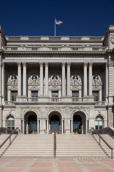 Entrance to the Thomas Jefferson Building. Library of Congress, Washington, D.C.